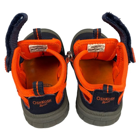 OshKosh B’gosh Pumba2-B Blue & Orange Bump Toe Sandals - Picture 9 of 15